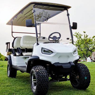 high chassis cross-country electric sightseeing car, golf carts 6-seat