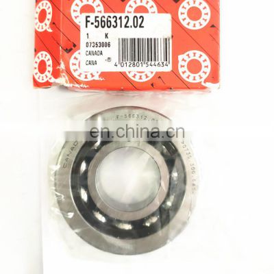 Size 31.75x73.025x16.669mm Auto Differential Bearing F-566312.02 Angular Contact Ball Bearing F-566312 bearing