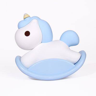 Kids Rock Horse Silicone Lamp Touch Sensor Soft Nursery Bedside Light With Night Light Feature Birthday Gift Room Decoration photo-2