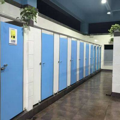 Public School Restroom HPL Shower Stalls Bathroom Toilet Divider Wall Commercial Toilet Partition