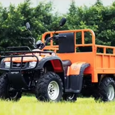 Agriculture Wagon Adult Atvs & Utvs 4X4 Agriculture 275cc 1.5m Hydraulic Tipping Bucket Cargo Farm ATV With Trailer