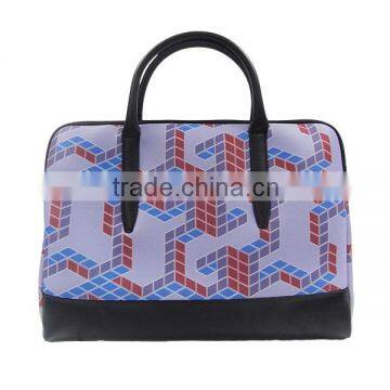 Neoprene With Cubic Printing Pattern Laptop Bag photo-2