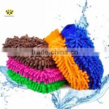 Hot Sale Microfiber Chenille Car Use Cleaning Mitt &Gloves