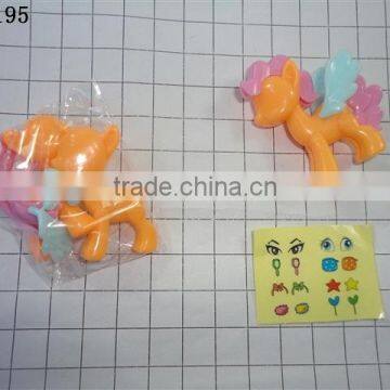 small toys/assembly toys/chocolate egg toys/fly horse/girls toys