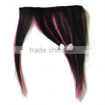 Cheap Black and Cotton Candy Pink Clip-In Hair Extension