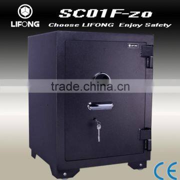 Fingerprint fire resistant and fireproof safe box with drawers for office and bank use