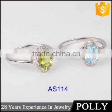 Women's Silver Ring With Big Red Stone Guangzhou Factory Machining Jewelry photo-2