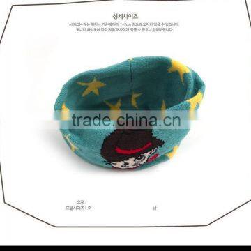 2014 New Arrival Stars And Cute Cats Pattern Kids Baby Winter Circle Loop Scarf photo-3