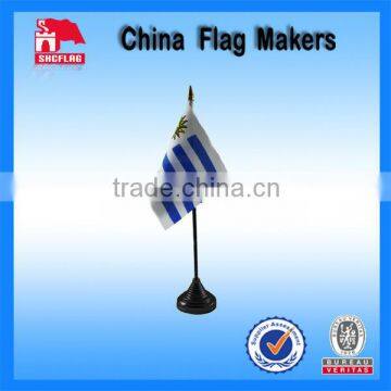 Custom Table Top Flag Stand With Plastic Pole And Base