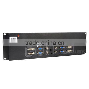 Live Scene Dual 7'' Dual Touch Monitor Display VGA DVI LCD Rack Mount photo-6