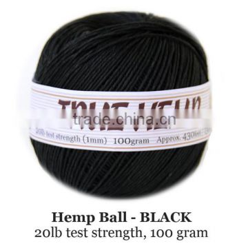 wholesale 1mm black Hemp Twine Cord For Sale