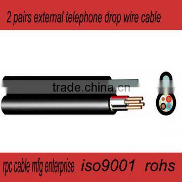 2 pairs external drop wire telephonic cable