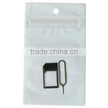 Black Sim card to Micro sim card adapter with 3M Sticker