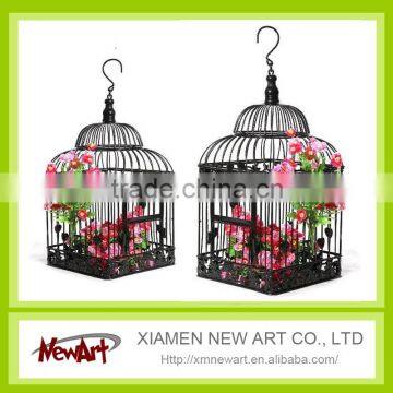 Black and White birdcage hanging birdcages decorative bird cages for weddings                        
                                                Quality Choice