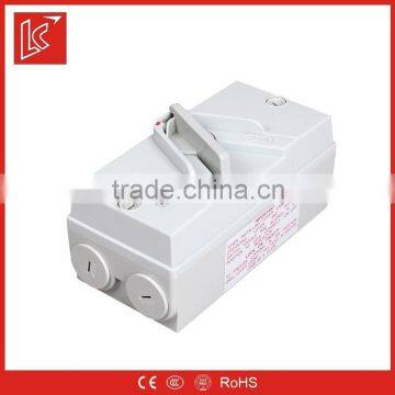 ukf ip66 3p weatherproof 20a isolator switch/63a ac isolation switch/weather protected isolating switch