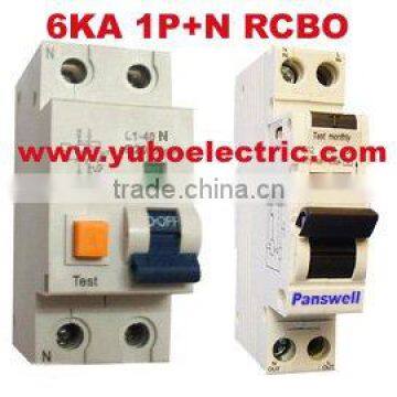 MCB (6KA 1P+N RCBO)