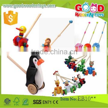 EN71/ASTM wooden educational animal push toys OEM/ODM promotional toys for kids                        
                                                Quality Choice