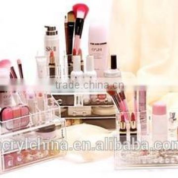 clear acrylic professional makeup display stands cosmestic rack