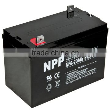 6v 200Ah/160ah/100ah lead acid battery for car/office/UPS/solar panel use