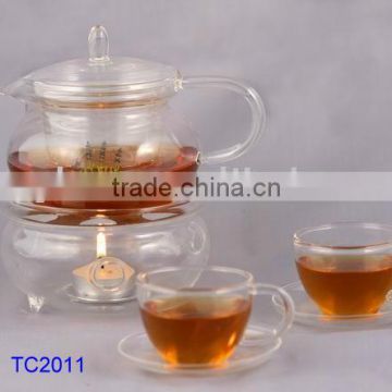 Heat Resistant Glass Teapot Cup with infuser