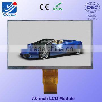 OEM 800*480 7 Inch Tft Lcd Module With 210cd/m2