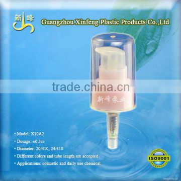 plastic cream pump for lotion with dust cap