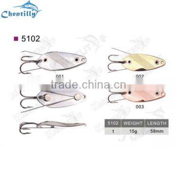 Private label jigging spoon lures copper material