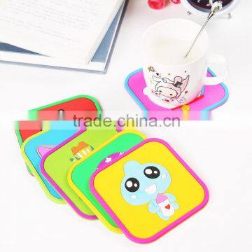 cartoon non-slip silicone cup mat