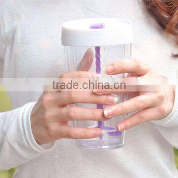 Best quality elegant safe plastic water bottle/juicer mixing tumbler