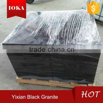 China Absolute Black Granite Tiles With 30mm Thickness