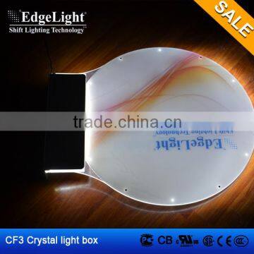 Crystal led light advertising box frame for advertising display