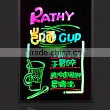 Edgelight AF32A Customized Wholesale Best Quality RGB Flashing Colored Neon Dry Erase Boards Advertising Light Chalk Boards photo-2