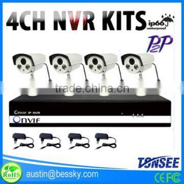 Hot sale 4CH POE H.264 NVR systerm