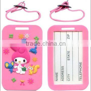 soft pvc luggage tags