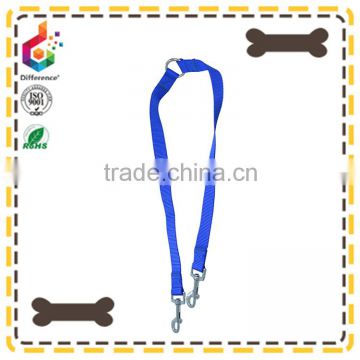 Blue double traction rope pet nylon decorative dog leash