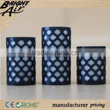 Number 1 wholesale black & white lattice LED bulb candles for birthday