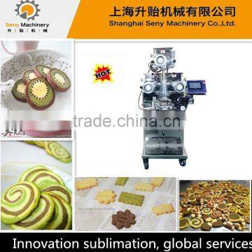 automatic double color cookies biscuits making machine