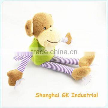 25cm Long Sucker Cup Plush Monkey