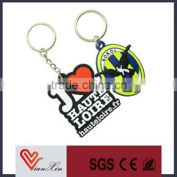 customized double sided pvc key chains on sale, key rings