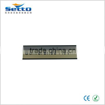 Office supply aluminium alloy flat nameplate with plating