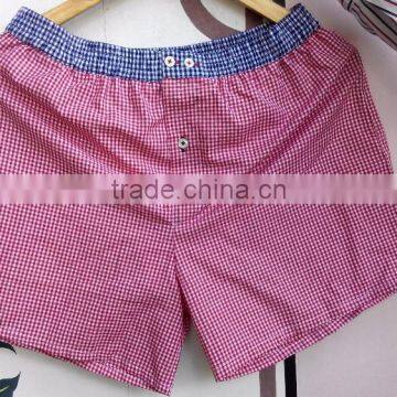 Mens pure cotton boxer shorts