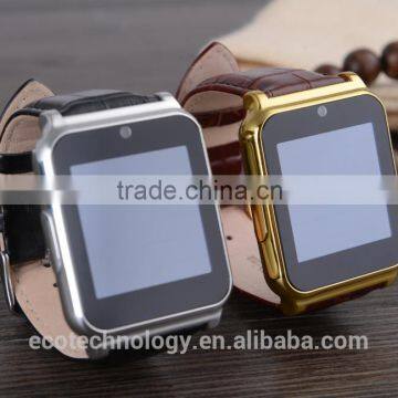 15$ W90 Bluetooth Smart Watch 6260A Men Luxury Leather Business Wristwatch Knight Full View HD photo-4