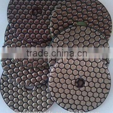 stone polishing pads for dry polish