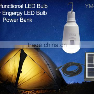 portable multifunction solar emergency led light for home use bulbs