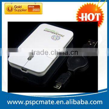 high quality optical flat mouse with laser logo lighting mouse PS-M0077A