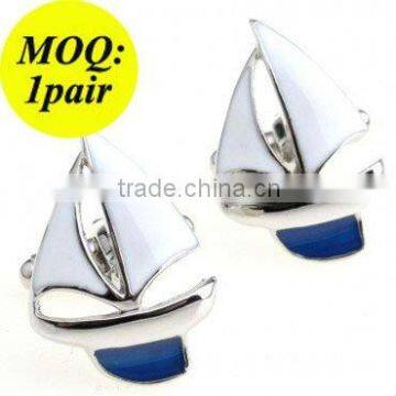 Men's Stainless Steel Ship Cufflink Wholesale & Retail