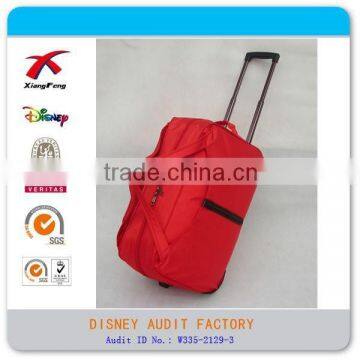 2015 XF Nylon Outdoor Travel Bag Red Trolley Luggage Bag