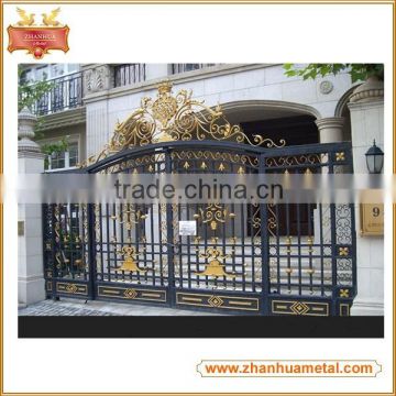 Ornamental Double Opening Wrought Iron Gate