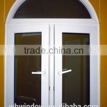 simple white UPVC side hung window,inward swing casement window,double hung window