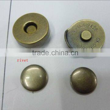 Antique Brass Magnetic Button